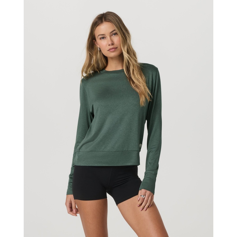 NWT Vuori Daydream Crew in Green Agate Heather Size Large